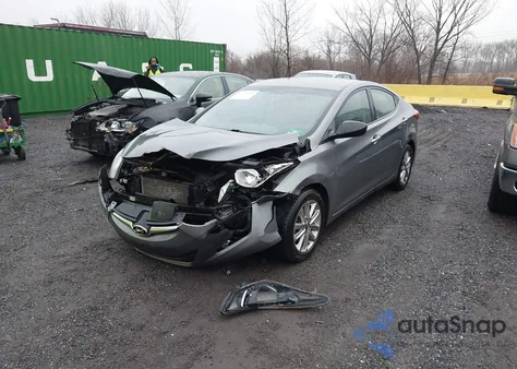 2014 Hyundai Elantra Se из США, поврежденный, VIN 5NPDH4AEXEH484345